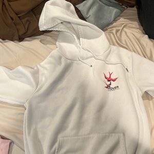 White Graphic Hoodie